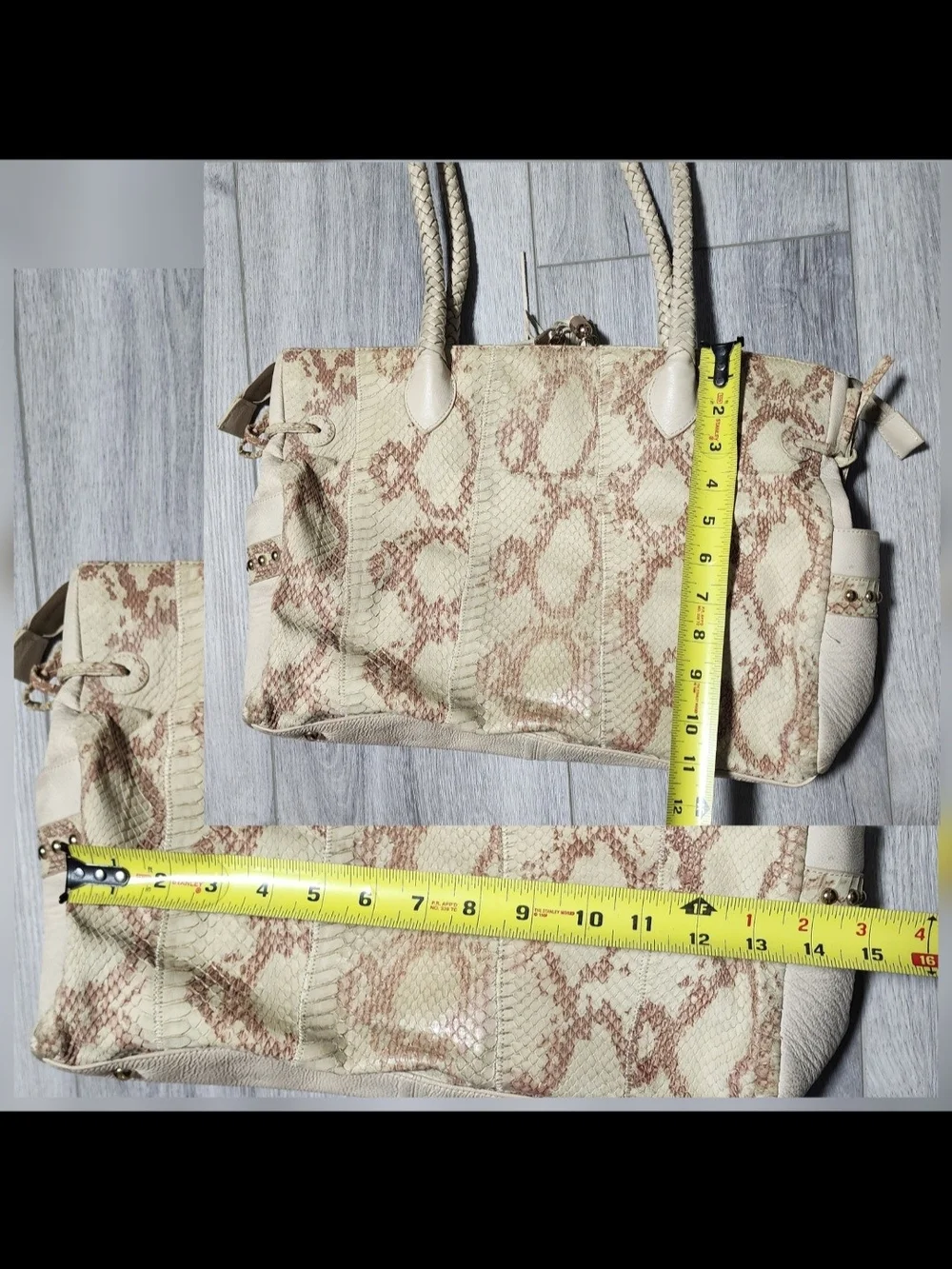 Chi Falchi Limited Edition Snakeskin Leather  Hobo Shoulderbag Purse
